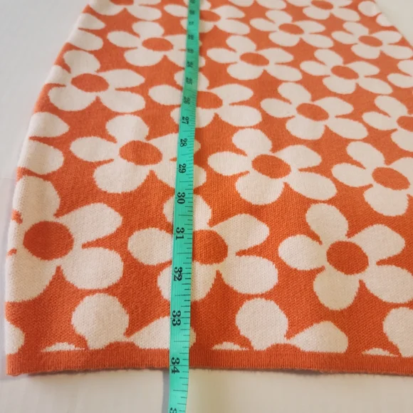 Princess Polly Floral Knit Sweatee Bodycon Mini Dress, Size XS/S - Picture 7 of 8